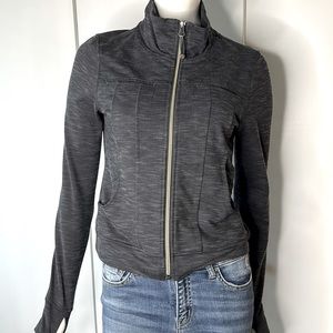 Athleta Grey jacket zip up with pockets